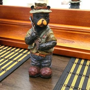Resin crafted hunting bear